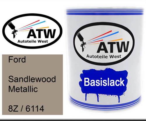 Ford, Sandlewood Metallic, 8Z / 6114: 1L Lackdose, von ATW Autoteile West.